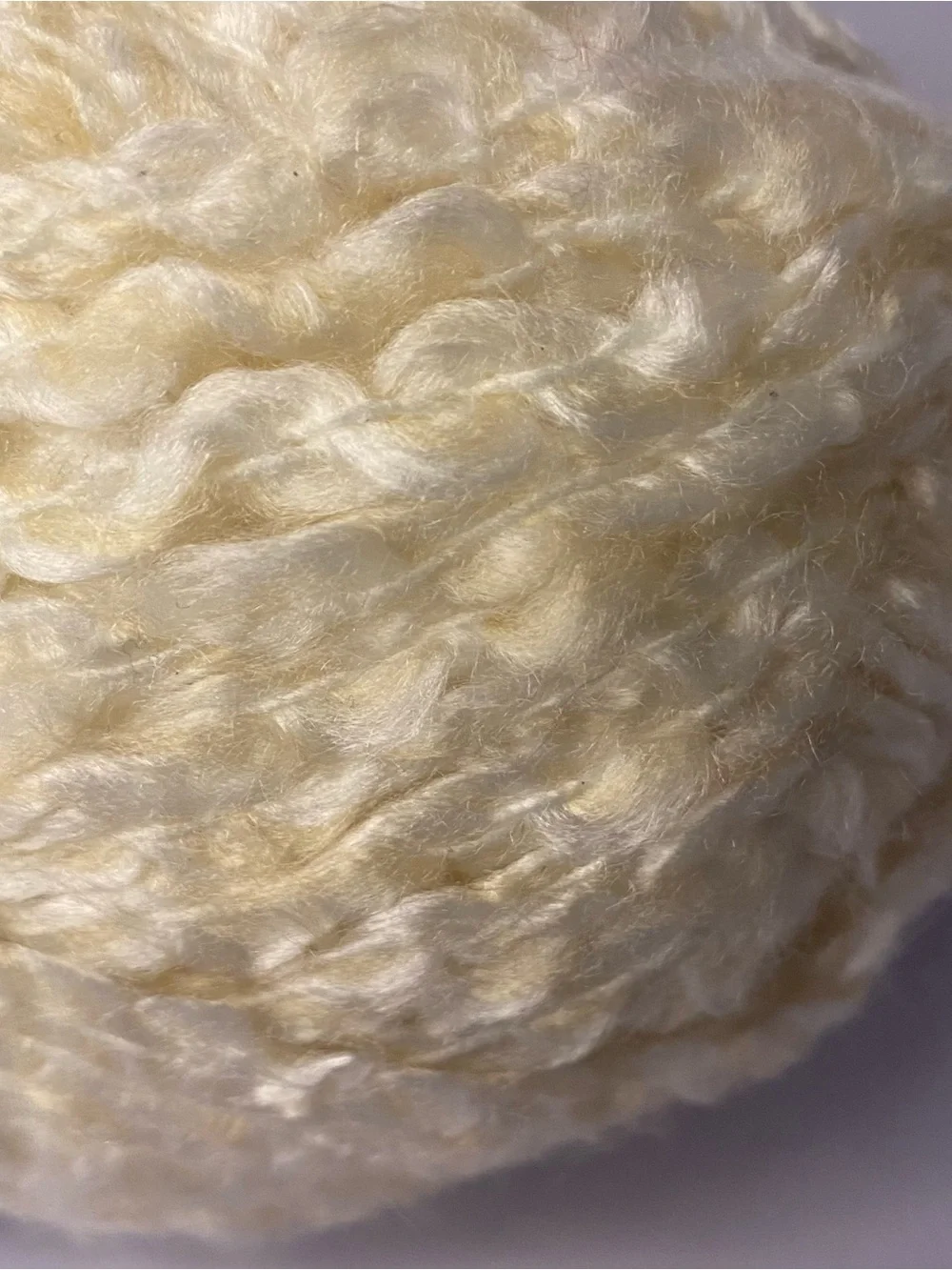 Loops & Threads Country Loom Cream Bouclé Yarn - Soft Cream